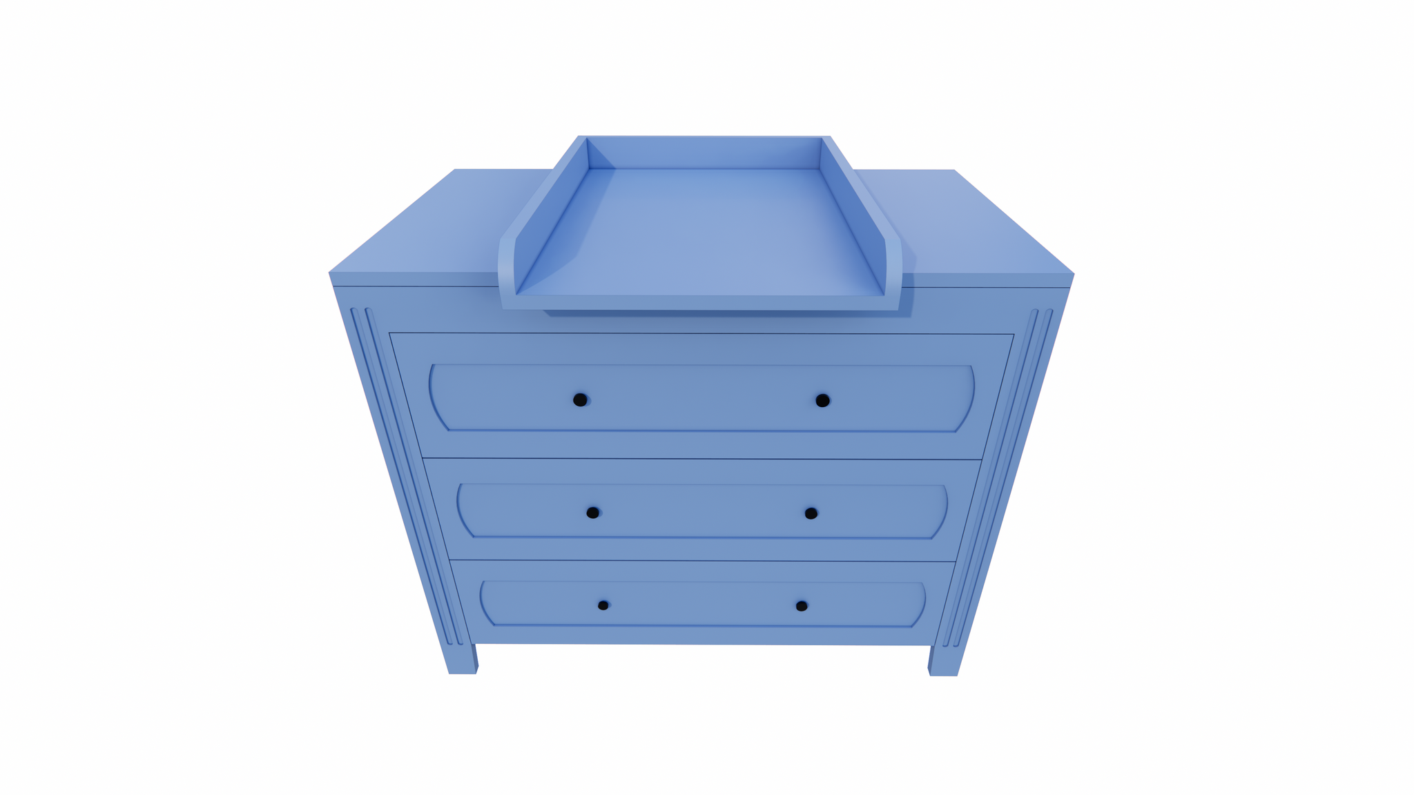 Blora Kommode - 100x55x90H cm - 3 Soft-Close-Schubladen - auf Beinen