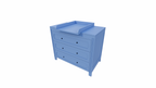 Blora Kommode - 100x55x90H cm - 3 Soft-Close-Schubladen - auf Beinen