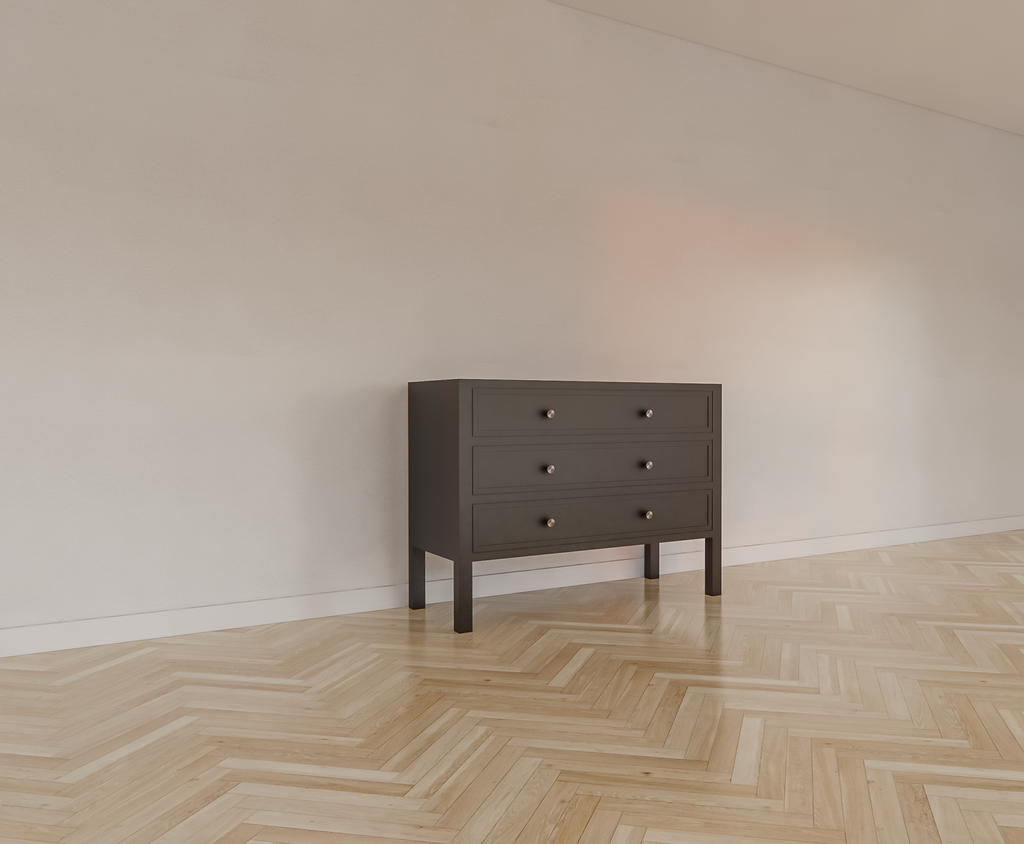 Kommode/Kommode - 120x50x90H cm - 3 Soft-Close-Schubladen - auf Beinen
