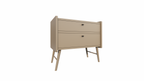 Bowen Sideboard - 100x55x90H cm - 2 Soft-Close-Schubladen - auf runden Holzbeinen