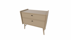Bowen Sideboard - 100x55x90H cm - 2 Soft-Close-Schubladen - auf runden Holzbeinen