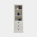 Bücherregal Island 09 - 75x40x215H cm - 2 Fachböden - 3 Soft-Close-Schubladen