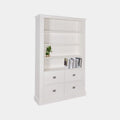 Bücherregal Island 10 - 120x40x215H cm - 3 Einlegeböden - 4 Soft-Close-Schubladen