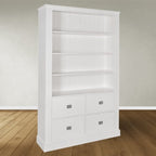 Bücherregal Island 10 - 120x40x215H cm - 3 Einlegeböden - 4 Soft-Close-Schubladen