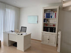 Bücherregal Melena del Sur - 100x40x240H cm - 5 Fachböden - 1 ausziehbarer Fachboden - 2 geschlossene Flügeltüren - verstellbare Fachböden