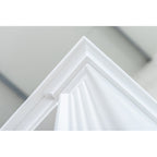 Bücherregal Melena del Sur - 400x43x240H cm - 20 Fachböden - 2 ausziehbare Fachböden - 8 geschlossene Flügeltüren - verstellbare Fachböden