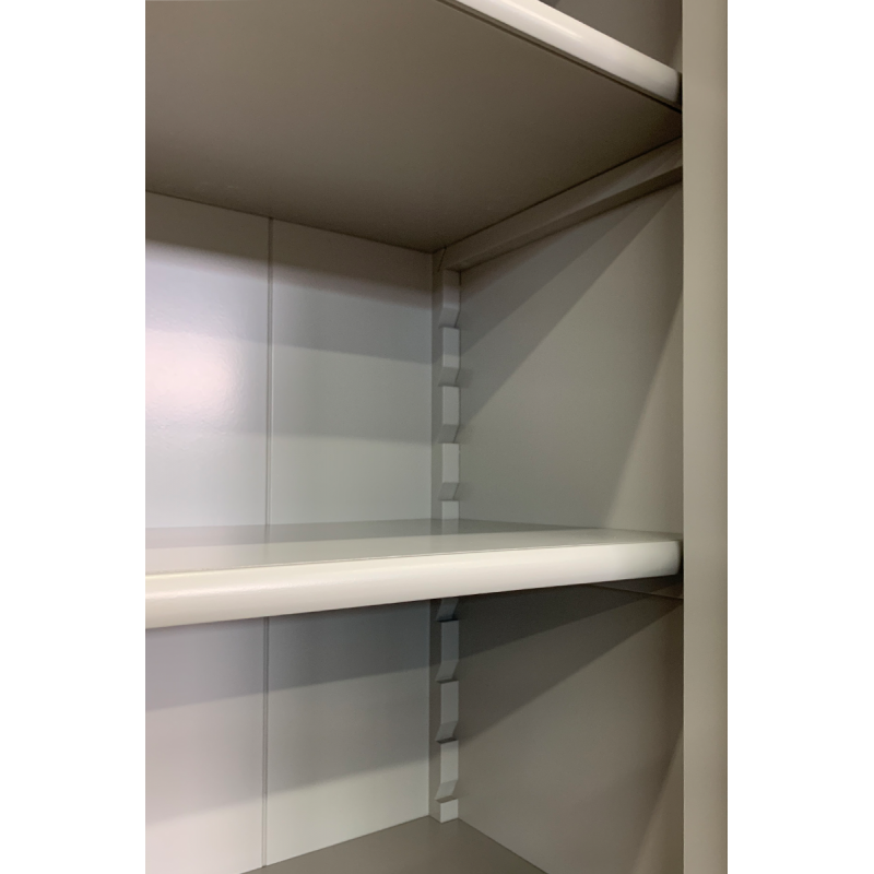 Bücherregal Royal - 100x43x240H cm - 2 geschlossene Flügeltüren - 4 Schubladen - verstellbare Einlegeböden