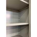 Bücherregal Royal - 100x43x240H cm - 2 geschlossene Flügeltüren - 4 Schubladen - verstellbare Einlegeböden