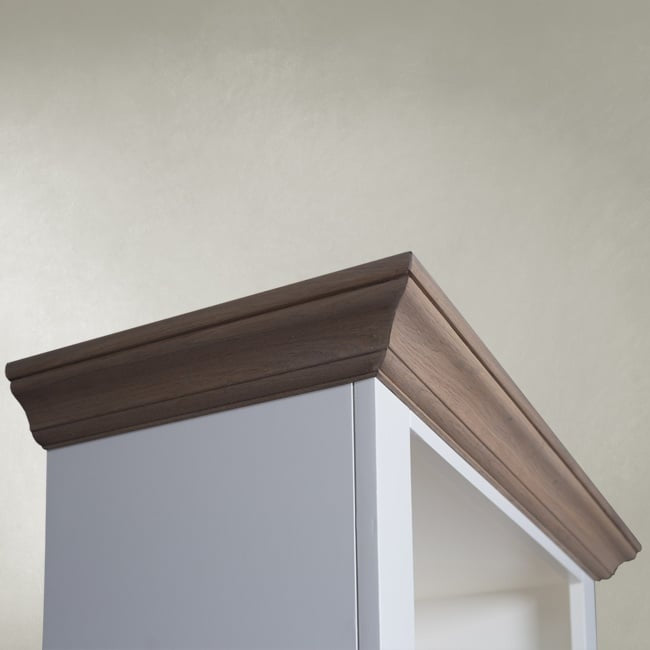 Bücherregal Sara 05 - 100x46x206H cm - Rahmen aus Eiche - 4 Fachböden - 1 Schublade mit Soft-Close