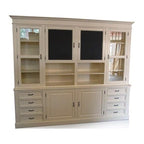 Buffetschrank Le grand cuisine - 258x50x225H cm - 2 Kreidetafeln - 4 Türen - 8 Soft-Close-Schubladen - 2 offene Fächer - 2 Schubladen