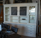 Buffetschrank Le grand cuisine - 258x50x225H cm - 2 Kreidetafeln - 4 Türen - 8 Soft-Close-Schubladen - 2 offene Fächer - 2 Schubladen