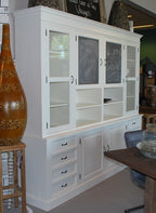 Buffetschrank Le grand cuisine - 258x50x225H cm - 2 Kreidetafeln - 4 Türen - 8 Soft-Close-Schubladen - 2 offene Fächer - 2 Schubladen