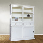Buffetschrank Le petit st Tropez - 163x50x225H cm - 2 Schiebetüren - 3 Schubladen - 2 geschlossene Schiebetüren