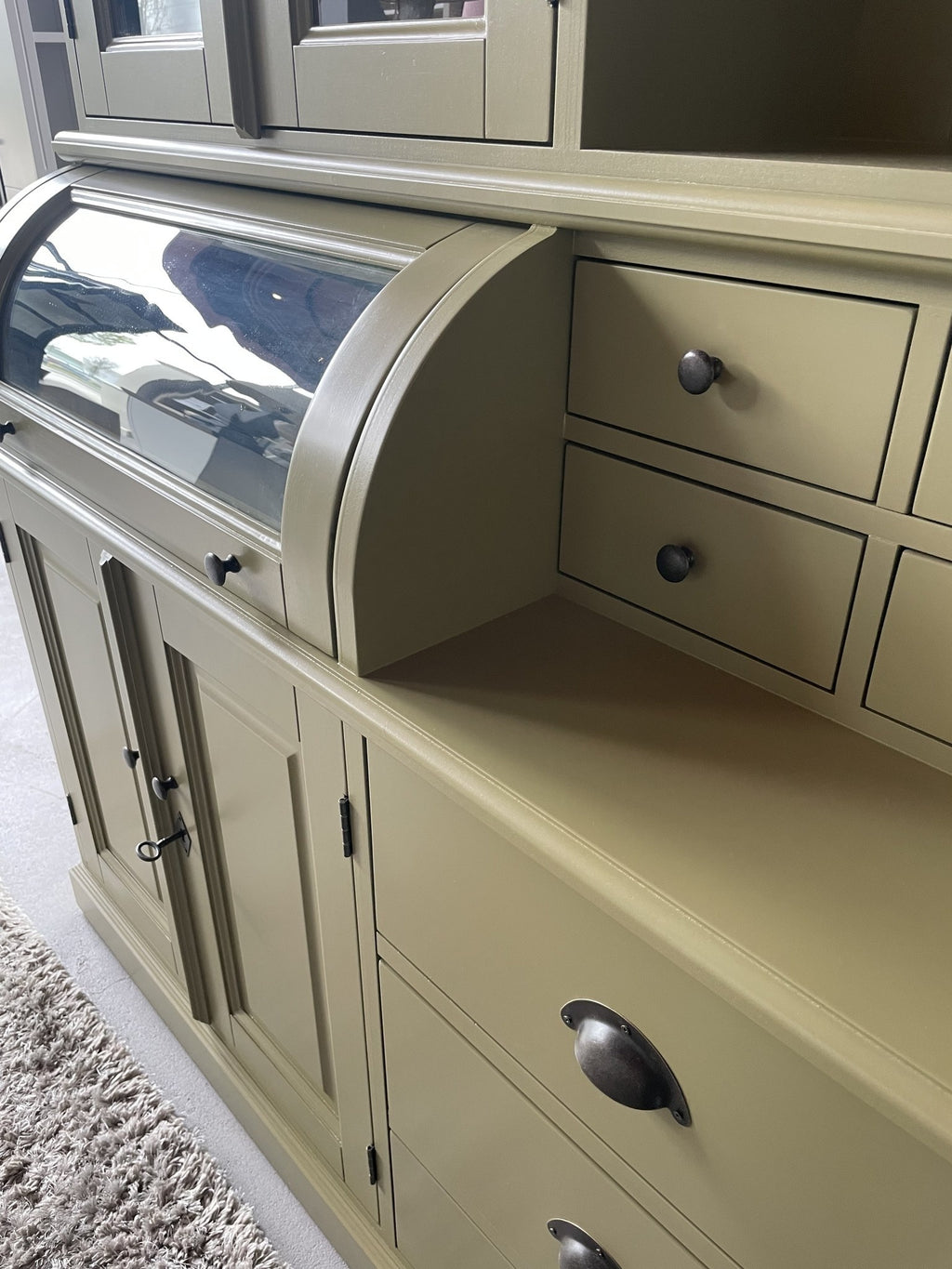Buffetschrank - Grutter-Schrank - Pisa - 200x50x210H cm - 8 Flügeltüren - 2 Kugelklappen - 7 Schubladen