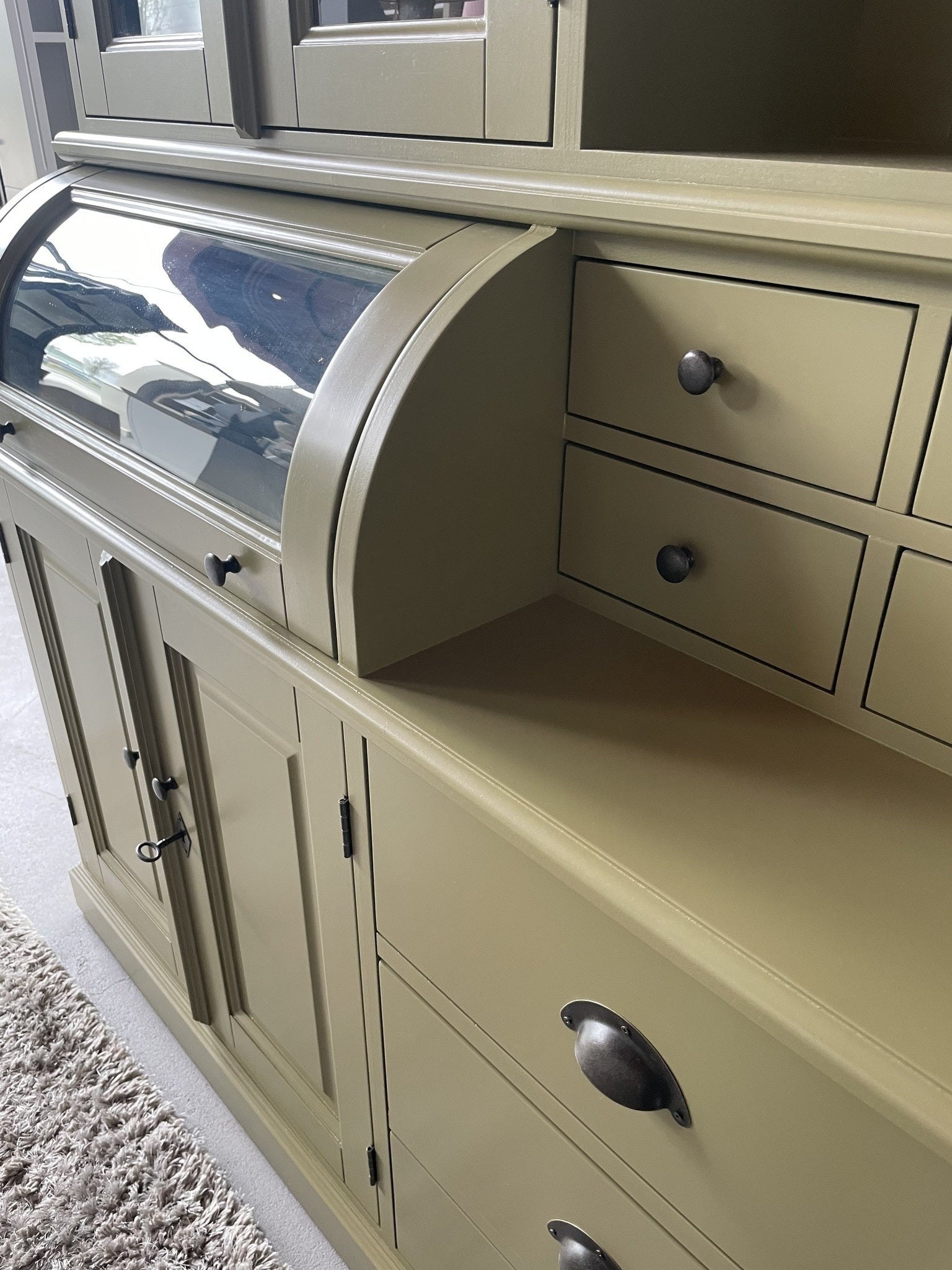 Buffetschrank - Grutter-Schrank - Pisa - 200x50x210H cm - 8 Flügeltüren - 2 Kugelklappen - 7 Schubladen