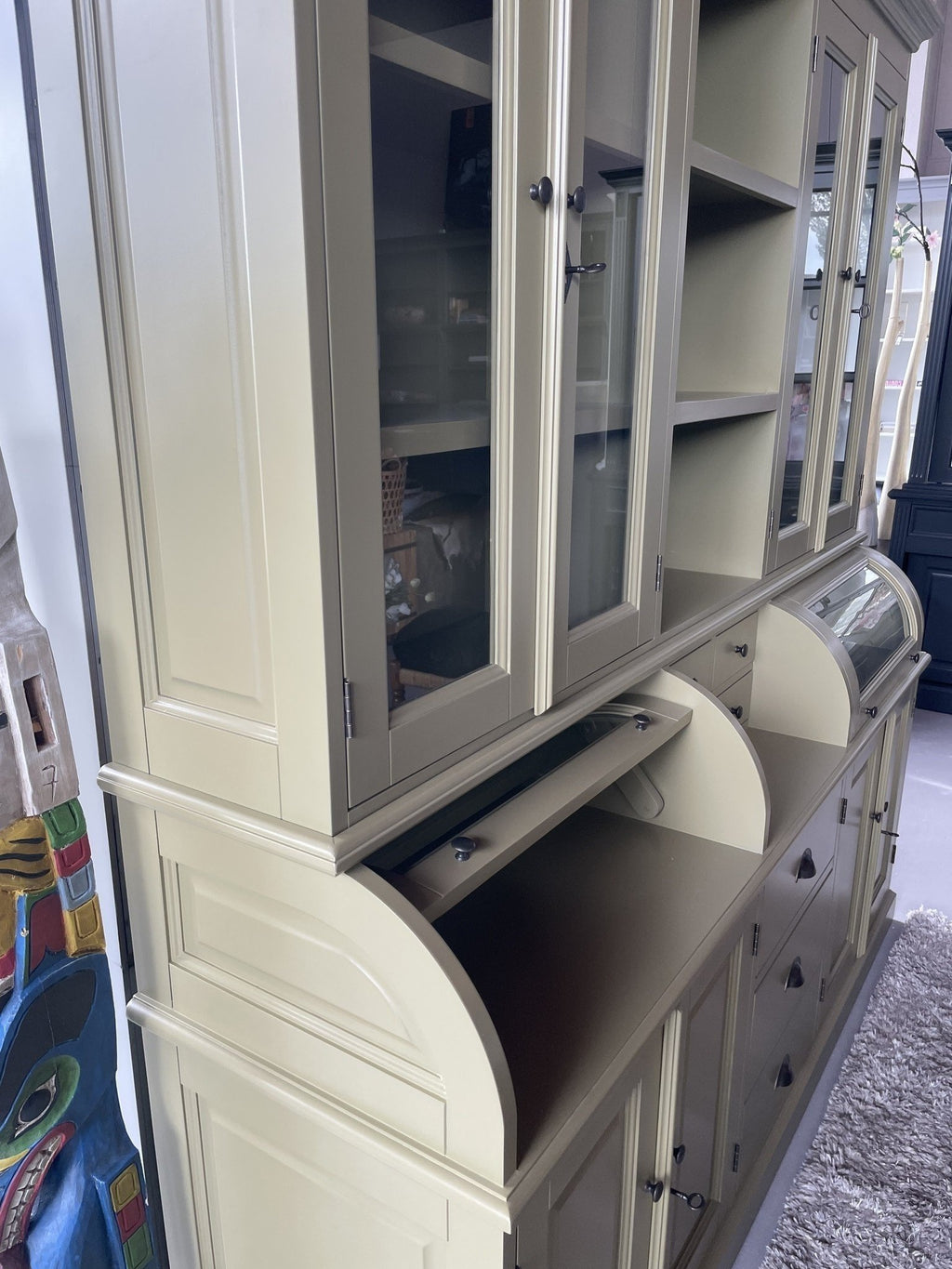 Buffetschrank - Grutter-Schrank - Pisa - 200x50x210H cm - 8 Flügeltüren - 2 Kugelklappen - 7 Schubladen