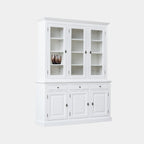 Buffetschrank Santa Fe - 177x45x230H cm - 3 Vitrinentüren mit Scharnieren - 3 Schubladen mit Soft Close - 3 geschlossene Türen mit Scharnieren - 8 Einlegeböden - verstellbare Einlegeböden