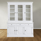 Buffetschrank Santa Fe - 177x45x230H cm - 3 Vitrinentüren mit Scharnieren - 3 Schubladen mit Soft Close - 3 geschlossene Türen mit Scharnieren - 8 Einlegeböden - verstellbare Einlegeböden