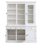 Buffetschrank Santa Fe - 177x45x230H cm - 3 Vitrinentüren mit Scharnieren - 3 Schubladen mit Soft Close - 3 geschlossene Türen mit Scharnieren - 8 Einlegeböden - verstellbare Einlegeböden