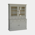 Buffetschrank Santa Monica - 145x45x215H cm - 2 Vitrinentüren mit Scharnieren - 9 Schubladen - 2 geschlossene Türen mit Scharnieren