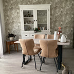 Buffetschrank Santa Monica - 145x45x215H cm - 2 Vitrinentüren mit Scharnieren - 9 Schubladen - 2 geschlossene Türen mit Scharnieren