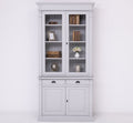 Buffetschrank Antwerpen - 130x50x240(H) cm - Vitrinentüren und geschlossene Türen