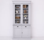 Buffetschrank Antwerpen - 130x50x240(H) cm - Vitrinentüren und geschlossene Türen