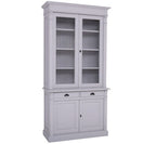 Buffetschrank Antwerpen - 130x50x240(H) cm - Vitrinentüren und geschlossene Türen