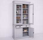 Buffetschrank Antwerpen - 130x50x240(H) cm - Vitrinentüren und geschlossene Türen