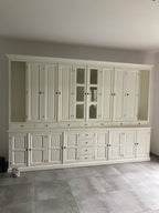 Buffetschrank Sligo - 360x50x250H cm - geschlossene Türen - Glastüren - offene Regale