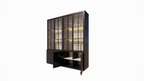 Buffet/Vitrine Gibraltar - 240x50x225H cm - Stahltüren - Standard OHNE Beleuchtung