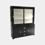 Buffetschrank Hawai - 180x50x220H cm - schlankes Design - 2 Schiebetüren - 3 Soft-Close-Schubladen - 2 Flügeltüren