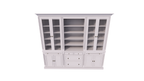 Buffetschrank Hollywood - 300x40x240H cm - Bücherregal - offenes Fach in der Mitte - verstellbare Einlegeböden - 2 ausziehbare Einlegeböden - 4 Soft-Close-Schubladen