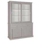 Buffetschrank Island 01 -160x50x220H cm - schlankes Design - 2 Schranktüren - 2 Schubladen - 2 geschlossene Schiebetüren