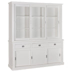 Buffetschrank Island 02 - 200x50x220H cm - schlankes Design - 3 Schrankschiebetüren - 3 Schubladen - 3 geschlossene Schiebetüren
