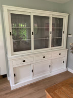 Buffetschrank Island 02 - 200x50x220H cm - schlankes Design - 3 Schrankschiebetüren - 3 Schubladen - 3 geschlossene Schiebetüren