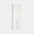 Buffetschrank Island 08 - 75x40x215H cm - 1 geschlossene Flügeltür - 3 Soft-Close-Schubladen