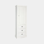 Buffetschrank Island 08 - 75x40x215H cm - 1 geschlossene Flügeltür - 3 Soft-Close-Schubladen