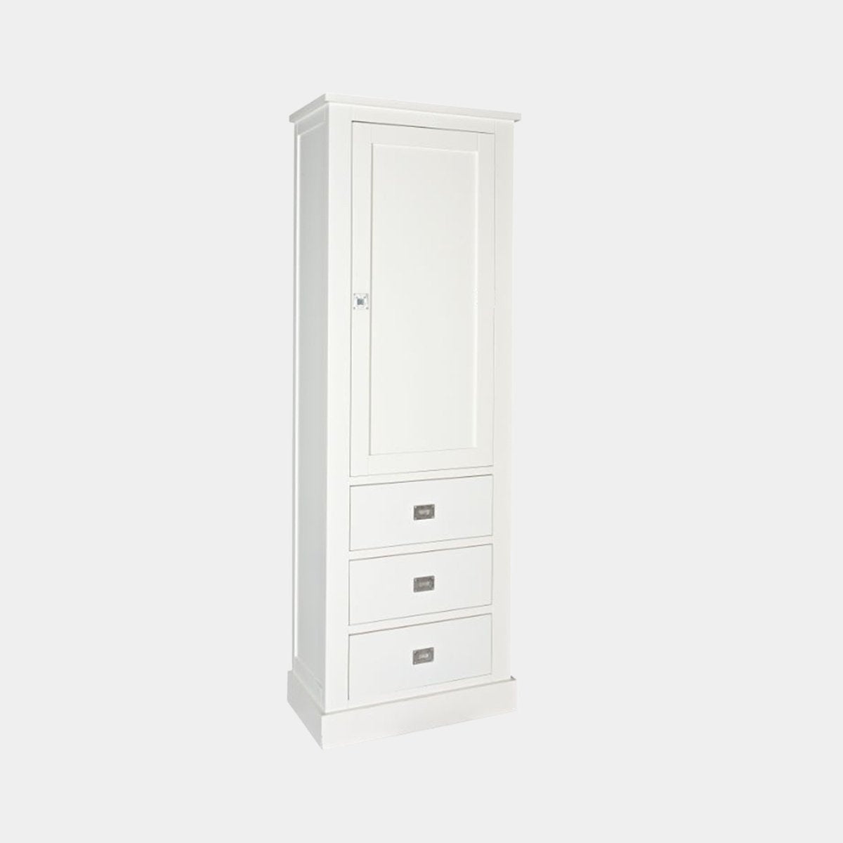 Buffetschrank Island 08 - 75x40x215H cm - 1 geschlossene Flügeltür - 3 Soft-Close-Schubladen