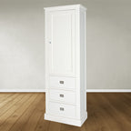 Buffetschrank Island 08 - 75x40x215H cm - 1 geschlossene Flügeltür - 3 Soft-Close-Schubladen