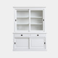 Buffetschrank Kolumbien - 177x50x230H cm - 2 Glasschiebetüren - 2 Soft-Close-Schubladen - 2 geschlossene Schiebetüren