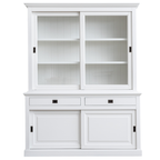 Buffetschrank Kolumbien - 177x50x230H cm - 2 Glasschiebetüren - 2 Soft-Close-Schubladen - 2 geschlossene Schiebetüren