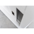 Buffetschrank Kolumbien - 177x50x230H cm - 2 Glasschiebetüren - 2 Soft-Close-Schubladen - 2 geschlossene Schiebetüren