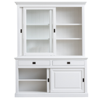Buffetschrank Kolumbien - 177x50x230H cm - 2 Glasschiebetüren - 2 Soft-Close-Schubladen - 2 geschlossene Schiebetüren