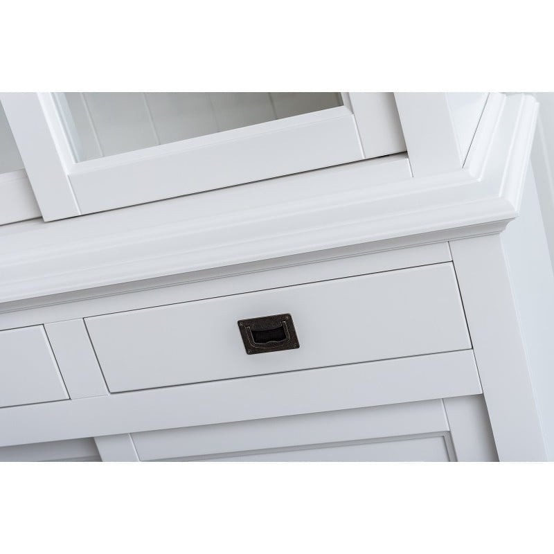 Buffetschrank Kolumbien - 177x50x230H cm - 2 Glasschiebetüren - 2 Soft-Close-Schubladen - 2 geschlossene Schiebetüren