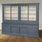 Buffetschrank Le grand st Tropez - 300x50x240H cm - Zerlegbar - 4 Schiebetüren in der Vitrine - 8 kleine Schubladen - 4 große Schubladen mit Soft Close - 4 geschlossene Schiebetüren