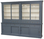 Buffetschrank Le grand st Tropez - 300x50x240H cm - Zerlegbar - 4 Schiebetüren in der Vitrine - 8 kleine Schubladen - 4 große Schubladen mit Soft Close - 4 geschlossene Schiebetüren