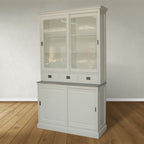Buffetschrank Lin 02 - 130x48x220H cm - 4 Schiebetüren - 3 Soft-Close-Schubladen - optionaler vergrauter Zwischenboden
