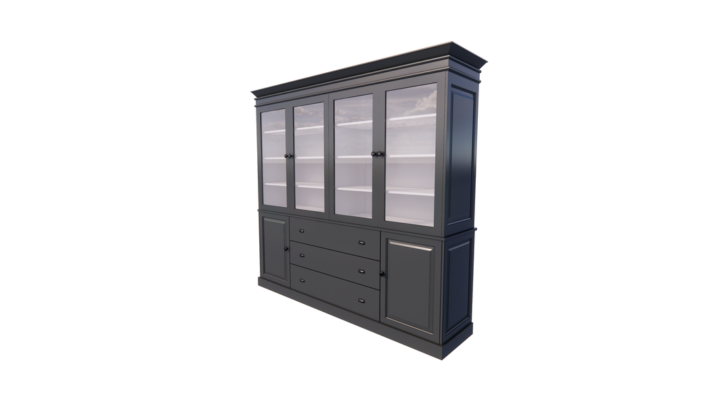 Buffetschrank Pour Moi - 220x50x220H cm - 6 Flügeltüren - 3 Soft-Close-Schubladen