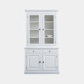 Buffetschrank Santa Lucia - 126x50x230H cm - 2 Vitrinentüren mit Scharnieren - 2 Schubladen mit Soft Close - 2 Türen mit Scharnieren - 4 Einlegeböden - verstellbare Einlegeböden